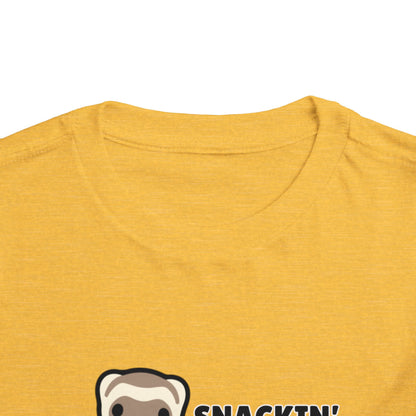 Toddler Sizes: Snackin' and Nappin' Ferret T-Shirt, Adorable Toddler Tee - Snackin' & Nappin', Ferrets, Snacks, Cute Kids Shirt, Birthday Gift, Nursery Wear, Fun Toddler Apparel