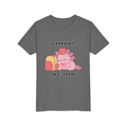 Learn Alotl in -- Grade (Customizable) Axolotl Back to School Youth Short Sleeve Tee