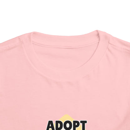 Toddler Sizes: Adopt Don't Shop Toddler Tee, Animal Rescue, Cute Animal Lover Shirt, Kids Apparel, Pet Adoption Awareness, Gift for Animal Lovers