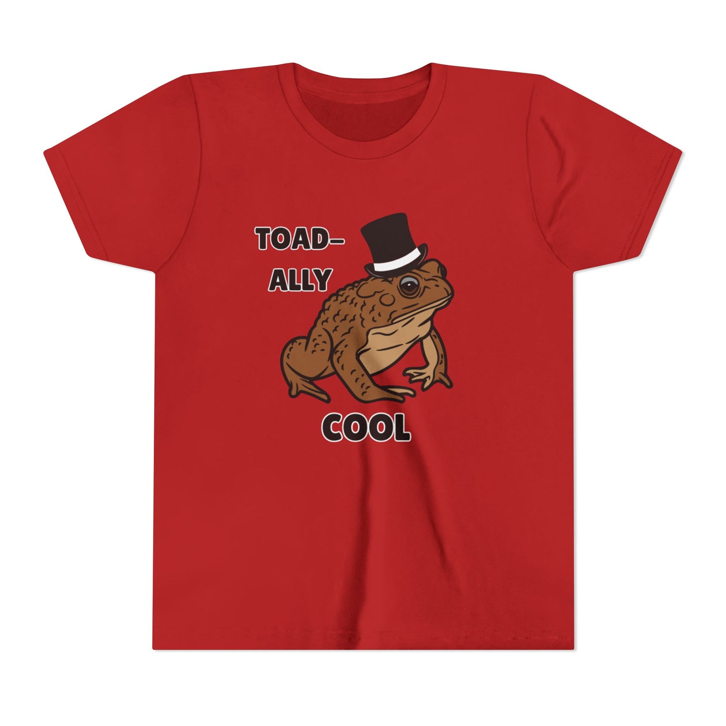 Toad-ally Cool Toad Youth Tee - Fun Frog Design Shirt for Kids, Funny Toad T-Shirt