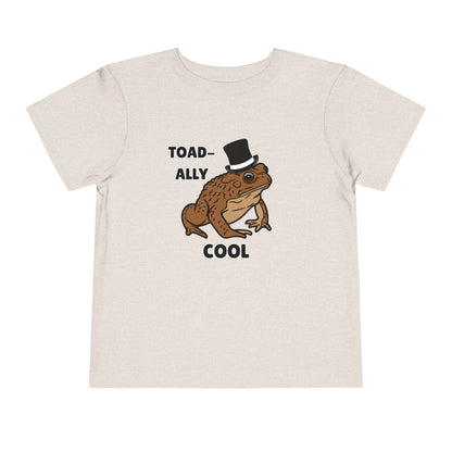 Toddler Sizes: Toad-ally Cool Toad Toddler Tee, Cute Kids Apparel, Fun T-Shirt for Birthdays, Gifts for Animal Lovers, Playful Summer Clothing