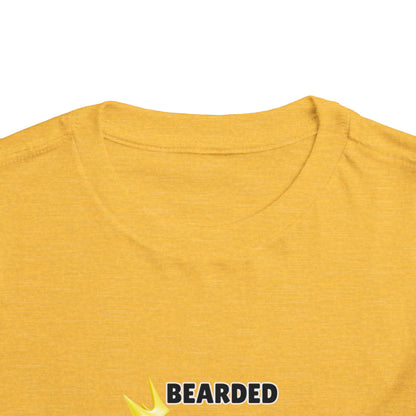 Toddler Sizes: Bearded & Brilliant Bearded Dragon Crown Toddler Tee - Fun Kids Reptile T-Shirt, Playdate Outfit, Unique Toddler Fashion, Cute Child's Clothing