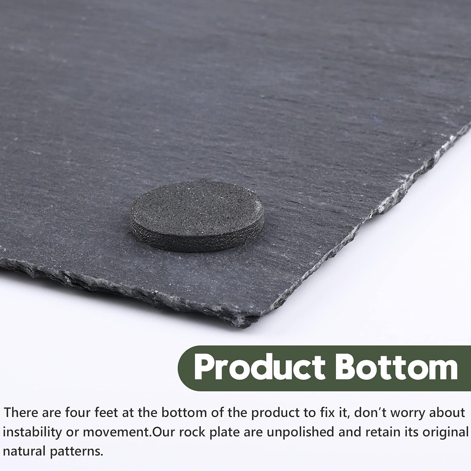 Reptile Basking Platform, Tortoise Feeding Food Dish, Reptile Food Dish Grinding Nail Landscape Habitat Decor for Lizard Bearded Dragon Turtle Crested Gecko Snake(11.8" X 7.9")