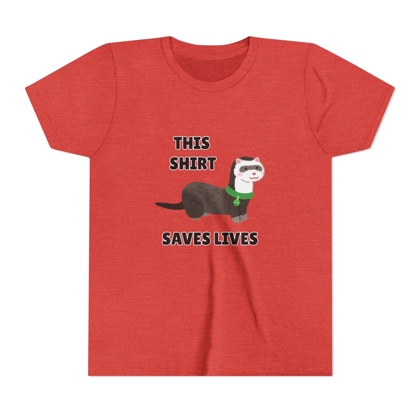 Funny Animal Youth Tee, 'This Shirt Saves Lives' T-Shirt, Cute Kids Shirt, Animal Lover Gift, Animal Rescue
