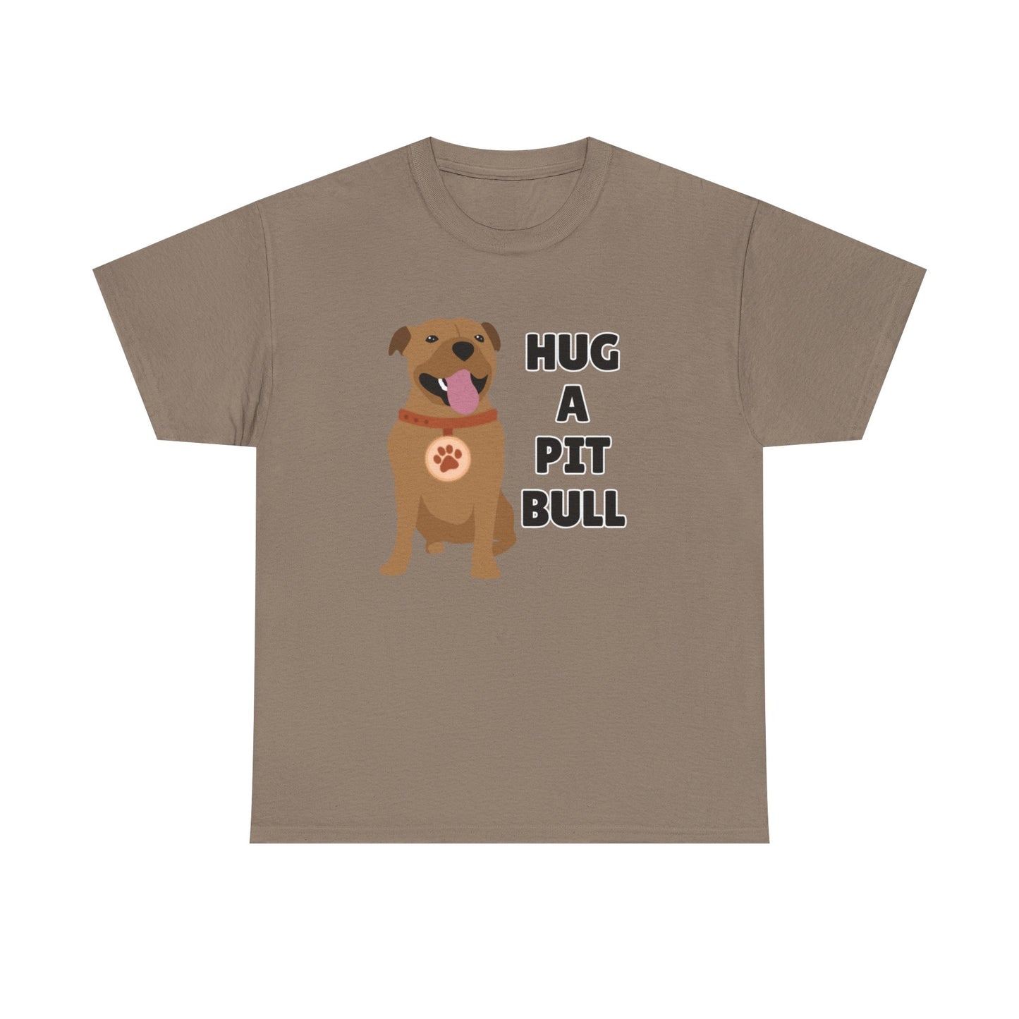 Adult Sizes: Hug a Pit Bull Tee, Animal Rescue T-Shirt, Pit Bull Adoption, Unisex Dog Lover Shirt, Funny Pet Owner Gift, Cute Animal Apparel, Adoption Awareness T-Shirt