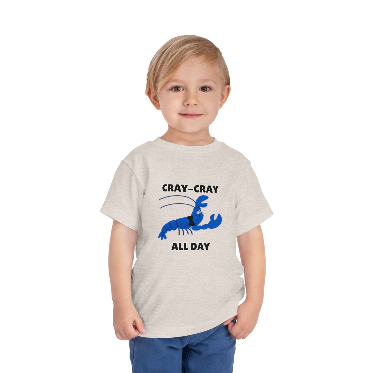 Toddler Sizes: Cray Cray All Day Crayfish Mini Lobster T-Shirt, Cray Cray All Day Tee, Blue Crayfish, Cute Kids Shirt, Funny Summer Shirt, Nautical Ocean Party Outfit, Gift for Little Ones