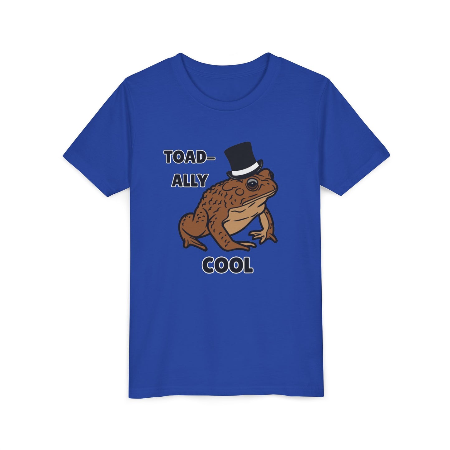 Toad-ally Cool Toad Youth Tee - Fun Frog Design Shirt for Kids, Funny Toad T-Shirt