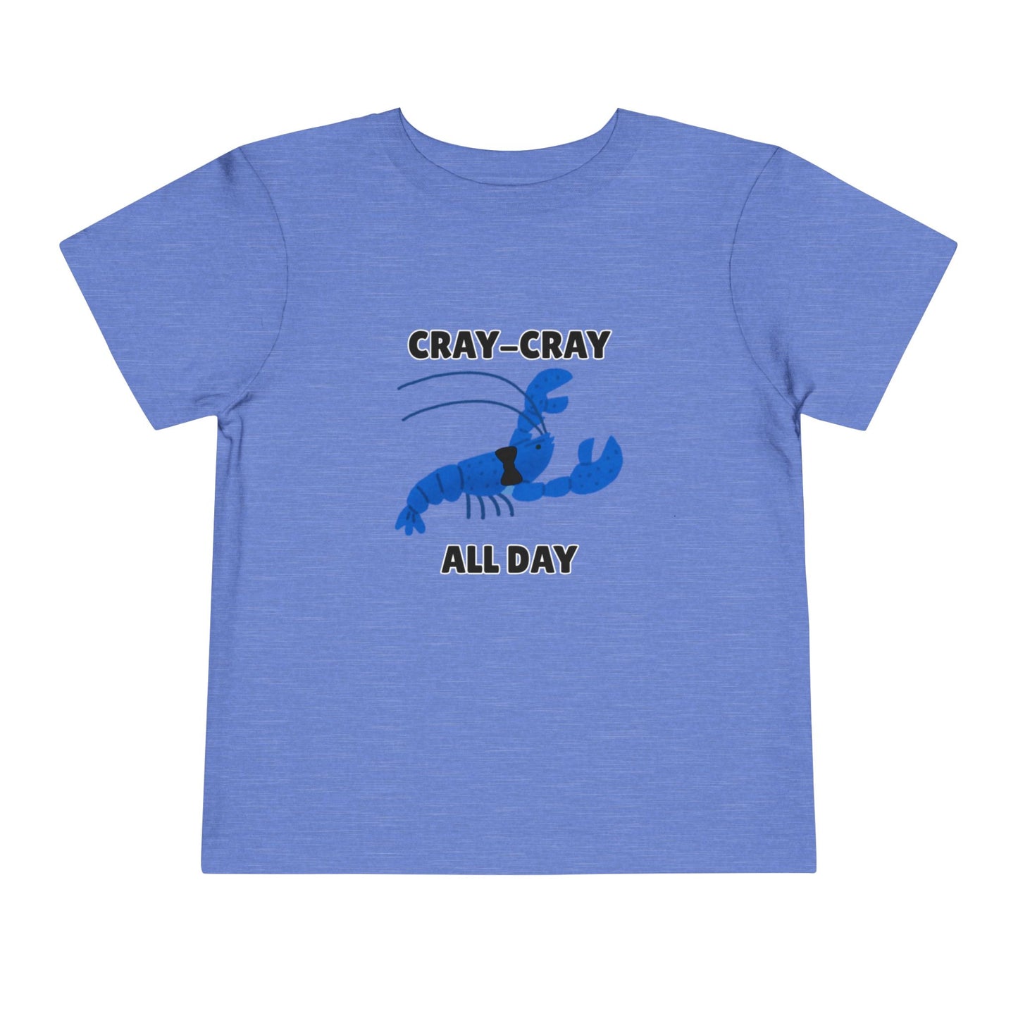Toddler Sizes: Cray Cray All Day Crayfish Mini Lobster T-Shirt, Cray Cray All Day Tee, Blue Crayfish, Cute Kids Shirt, Funny Summer Shirt, Nautical Ocean Party Outfit, Gift for Little Ones