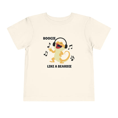 Toddler Sizes: Boogie like a Beardie Bearded Dragon Music Tee - Boogie Like A Beardie, Fun Kids T-Shirt, Playful Party Wear, Gift for Little Ones, Cute Summer Outfit