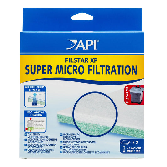 Filstar XP Super Microfiltration, Aquarium Canister Filter Filtration Pads, 2-Count