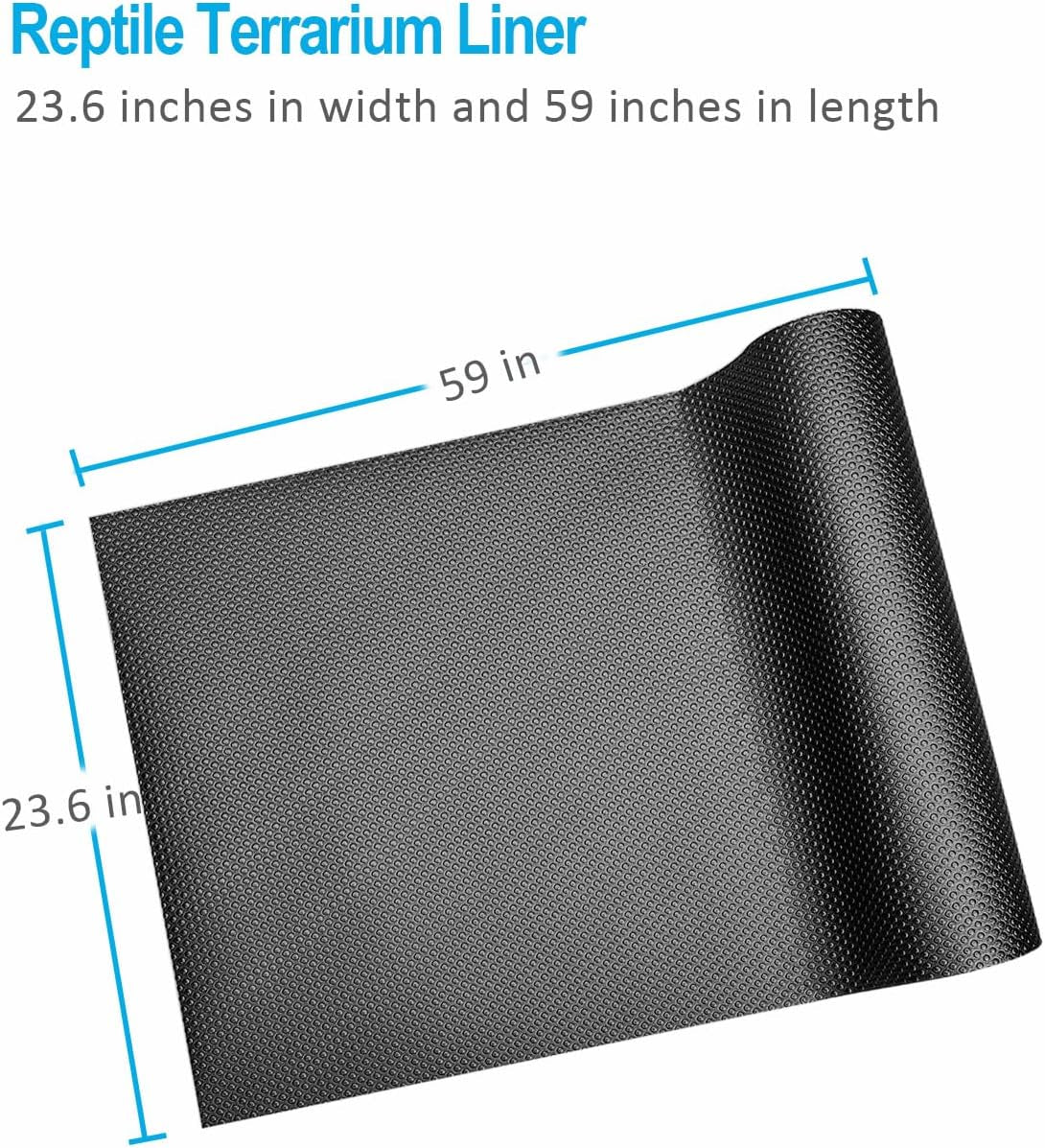 Bearded Dragon Tank Accessories, 120 Gallon Reptile Terrarium Mat Liner, Bearded
