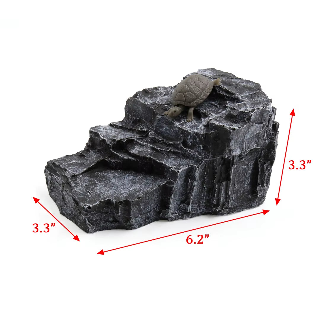Reptile Float Island Turtle Basking Platform Simulated Lawn Aquarium Turtle Ladder Climbing Fish Tank Habitat Accessories