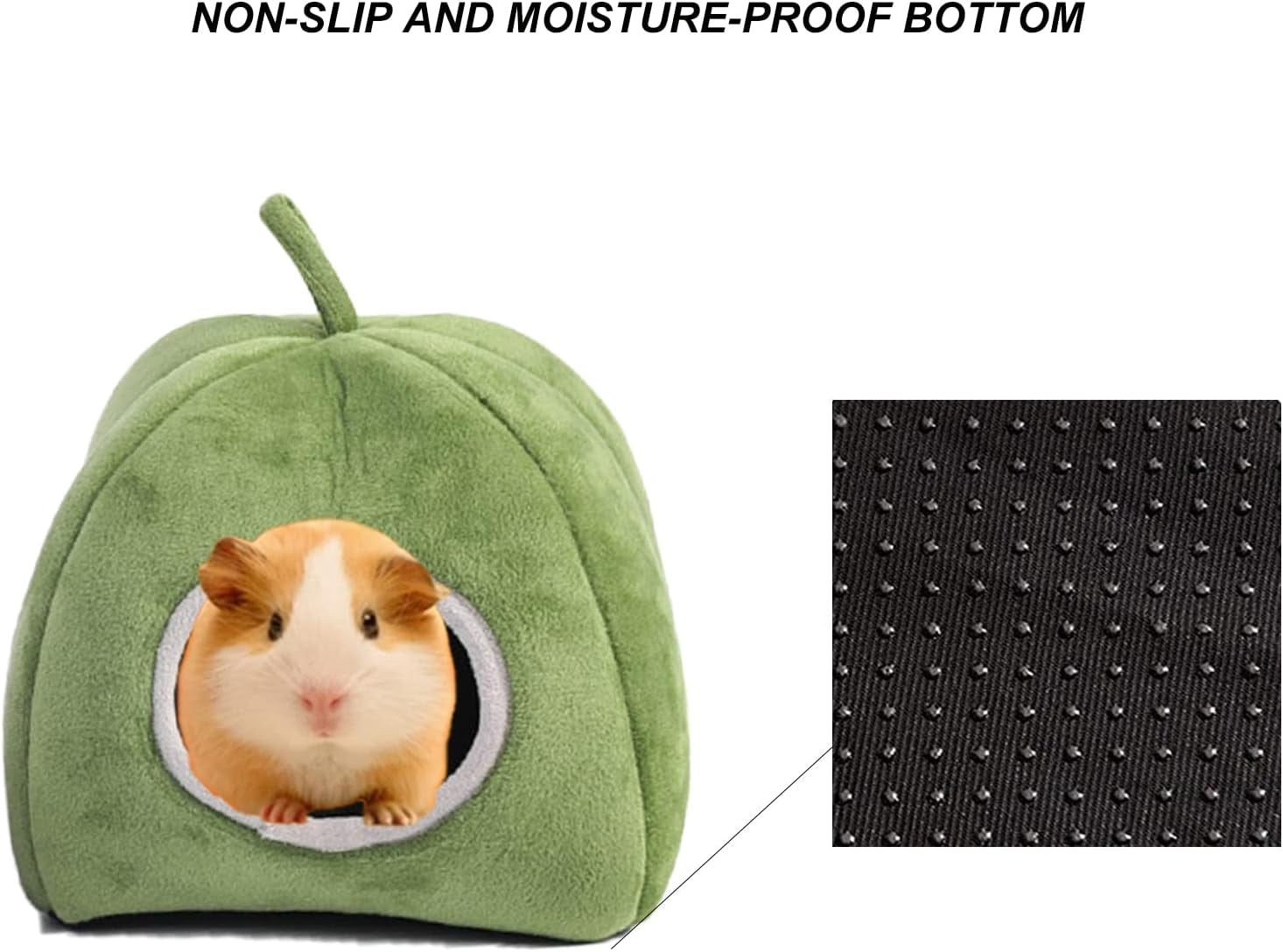 Guinea Pig Beds and Hideouts，2 in 1 Functional Small Animals Bed Cage Accessories for Guinea Pig, Chinchilla, Hamsters, Hedgehog, Ferrets, Bunny, Sugar Glider (Green)