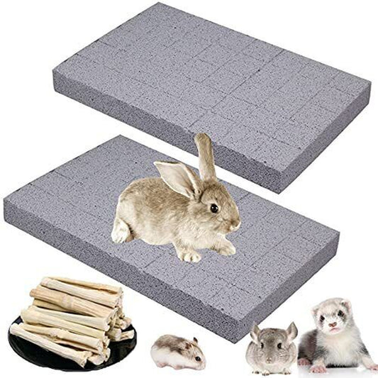 Rabbit Scratch Foot Pads 2Pack Bunny Grinding Claw Pad Small Animals Lava Gri...